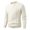 White, variant on Wutalume Men's Solid Color Cable Knit Pullover Sweater Slim Fit Warm Knit Top, Classic and Cozy for Fall and Winter Seasons,Black L