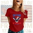 thumbnail image 2 of 250th Anniversary USA Shirts Womens 250 Years American Bald Eagle USA 250th Anniversary T-Shirt, 2 of 4