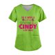 thumbnail image 1 of MIARHB - Uniforme de trabajo navideño para mujer, tallas grandes, cuello en V, estampado de lunares, manga corta, divertido, camiseta de trabajo con 2 bolsillos, talla 2XL, 1 of 4