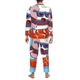 thumbnail image 5 of Bingfone Men'S Pajama Set 2 Piece Loungewear Pjs, Long Sleeve With Pajama Pants-Sushi Salmon Surfing, 5 of 9