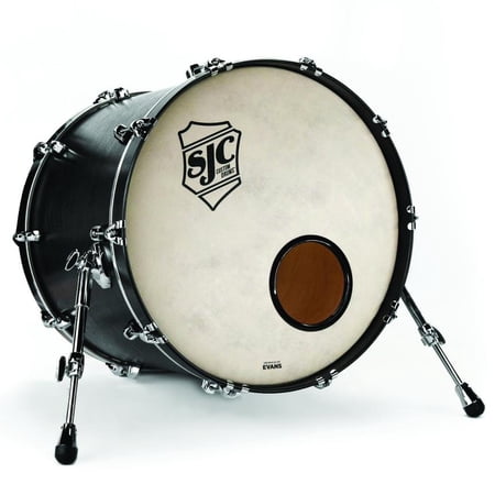 SJC Drums Tour Series 18x22 Bass Drum - Matte Black - T22KMBCHB22