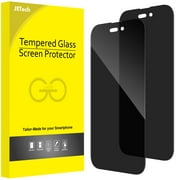 JETech Privacy Full Coverage Screen Protector for iPhone 14 Pro 6.1-Inch, Anti-Spy Tempered Glass Film, Edge to Edge Protection Case-Friendly, 2-Pack