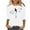 Z02-White, variant on RKZDSR Womens 3/4 Sleeve T Shirts Loose Fit Plus Size Casual Round Neck Three Quarter Sleeve Pullover Tee Shirts Top Loose Relaxed Fitted Comfy Tshirt Blouse Green XXXXXL