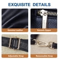 thumbnail image 6 of URSOFINE Women's Genuine Leather Crossbody Clutch - Small Convertible Wristlet Handbag with Adjustable Strap, 4 Colors, 6 of 7