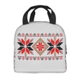 thumbnail image 3 of Reusable Lunch Bag, Insulated Lunch Bag for Women Men - Star Embroidery Pattern Tote Lunch Bag, Picnic School Work Office, 3 of 9