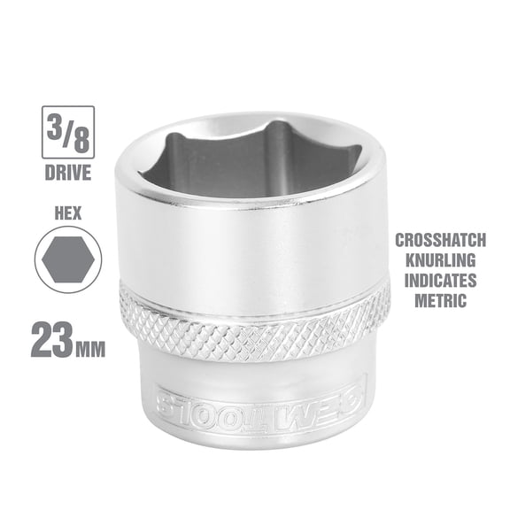 OEMTools 3/8 Inch Drive 6 Pt. Socket (23 mm)