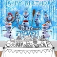 thumbnail image 5 of Olaf Backdrop Banner Frozen Party Supplies Poster Birthday Decorations Background for Photography Taspestry, 5 of 6