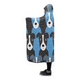 thumbnail image 2 of HATIART Mignon Chien à Capuche Couverture Portable Couverture Confortable à Capuche Jeter Wrap 56x80 Pouces, 2 of 3