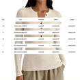 thumbnail image 3 of Only Moment Gray Long Sleeve Lightweight Knit Tops Crew Neck Deco Buttons Plus size Pullovers, Tops for Teachers, Early Fall Fashion, Business Casual Outfit， Winter clothing S, 3 of 4