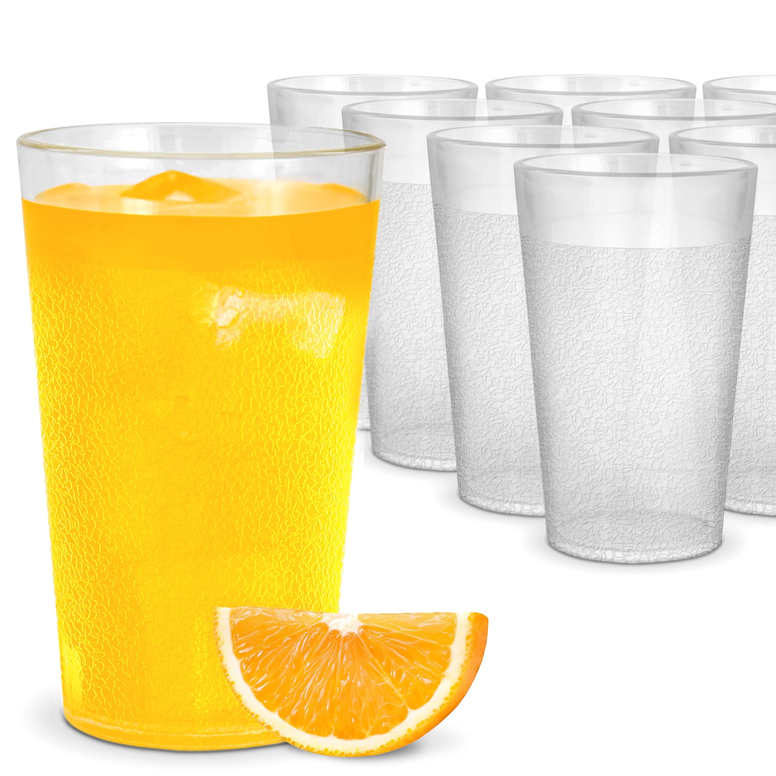 Yalin 32 oz plastic bekers/grote drinkglazen/feestbekers/ijstheeglazen