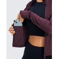 thumbnail image 4 of CRZ YOGA Butterluxe Womens Cropped Slim Fit Workout Jacket Track Athletic Full Zip Up Tops, 4 of 5