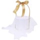 thumbnail image 1 of White Iron Decorative Basket for Home Storage and Display with Handles 10.2 Inches, 1 of 4