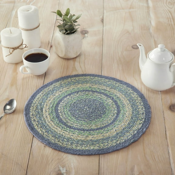 VHC Brands Jolie Jute Trivet 15 inch Diameter