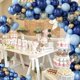 thumbnail image 3 of Navy Blue Balloon Arch Kit, 97pcs, Birthday Balloon Arch, Gold Blue Balloons, Gold Confetti, Baby Shower Balloon Arch, 3 of 5