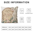 thumbnail image 5 of Pillow Covers, Rabbit Bunny Hello Eggs Farmhouse Decorative Throw Pillowcases for Home Sofa Couch Decoration, 5 of 5