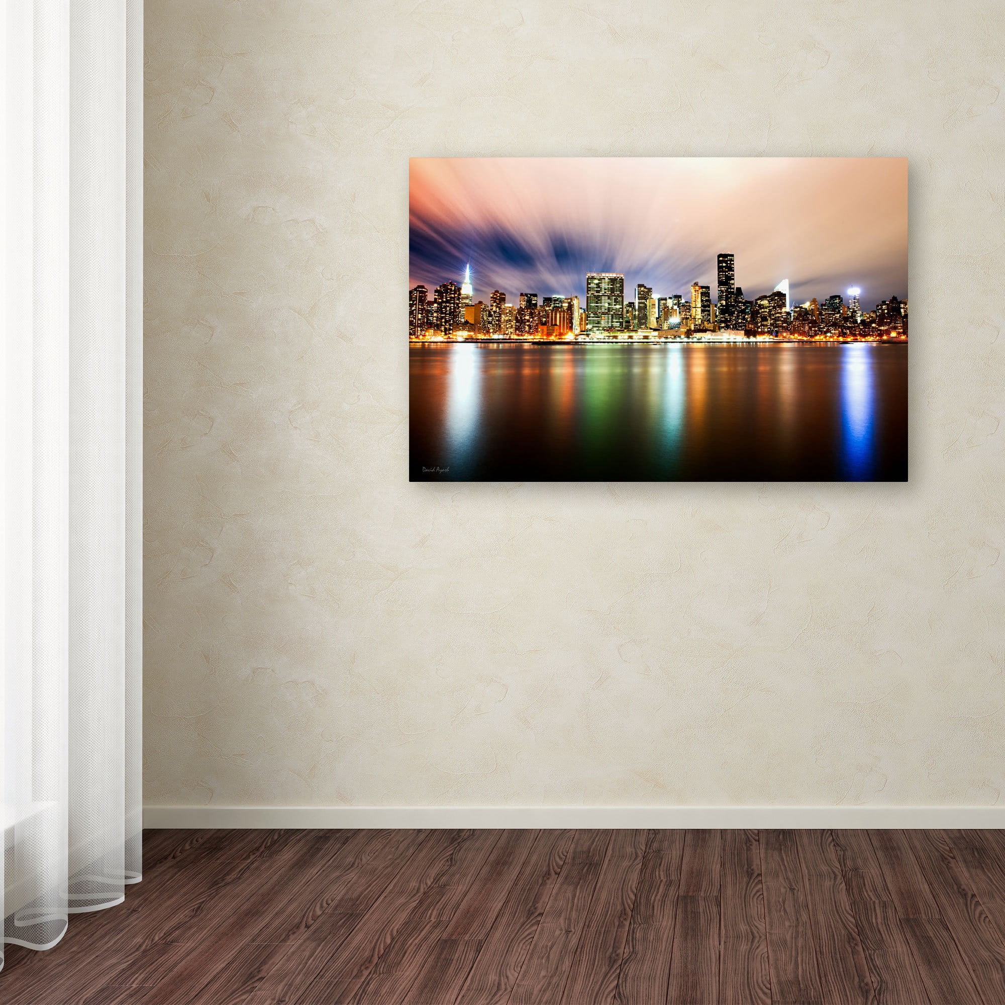 Trademark Fine Art "Midtown Over the East River-IV" Canvas Art by David Ayash