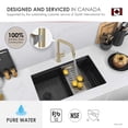 thumbnail image 6 of Stylish Single Handle Brushed Gold Pull Down Touchless Kitchen Faucet K-150GM, 6 of 14
