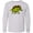 AC-Heather Grey, variant on Inktastic Smiling Stegosaurus Long Sleeve Youth T-Shirt
