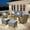 Denim Blue, variant on Ovios 7 Pieces Patio Furniture Set High Back All-Weather Wicker Sectional Outdoor Conversation Set with Swivel Chairs & Solar-Powered Coffee Table for Deck, Backyard, or Garden, Denim blue