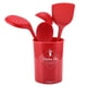thumbnail image 3 of Utensilios de cocina de silicona - Juego de utensilios de cocina de silicona 5PCS Cuchara de arroz antiadherente Espátula Juego de cocina con cubo de almacenamiento, 3 of 5