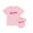 Besties Pink, variant on Mommy and Me Matching Shirts Outfit Cute Letter T-Shirts/Rompers Short Sleeve Tops Mom and Mini Matching Outfits Summer Clothes