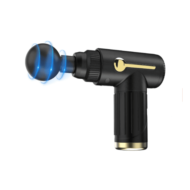 Pistola De Masaje Eléctrica Masajeador Pantalla Lcd Malubero Negro
