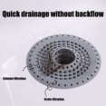 thumbnail image 4 of Silicone Shower Drains Cover With Hair Trap Elastic Easy Maintenance Strainer Not Clog Drains Guards for Bathroom Use, 4 of 9