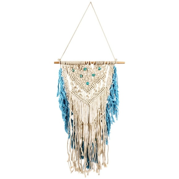 Wall Hanging Macrame Curtain Bohemian Hand Woven Tapestry Perfect Door Curtain Macrame for Bedroom Decoration 45 x 75cm