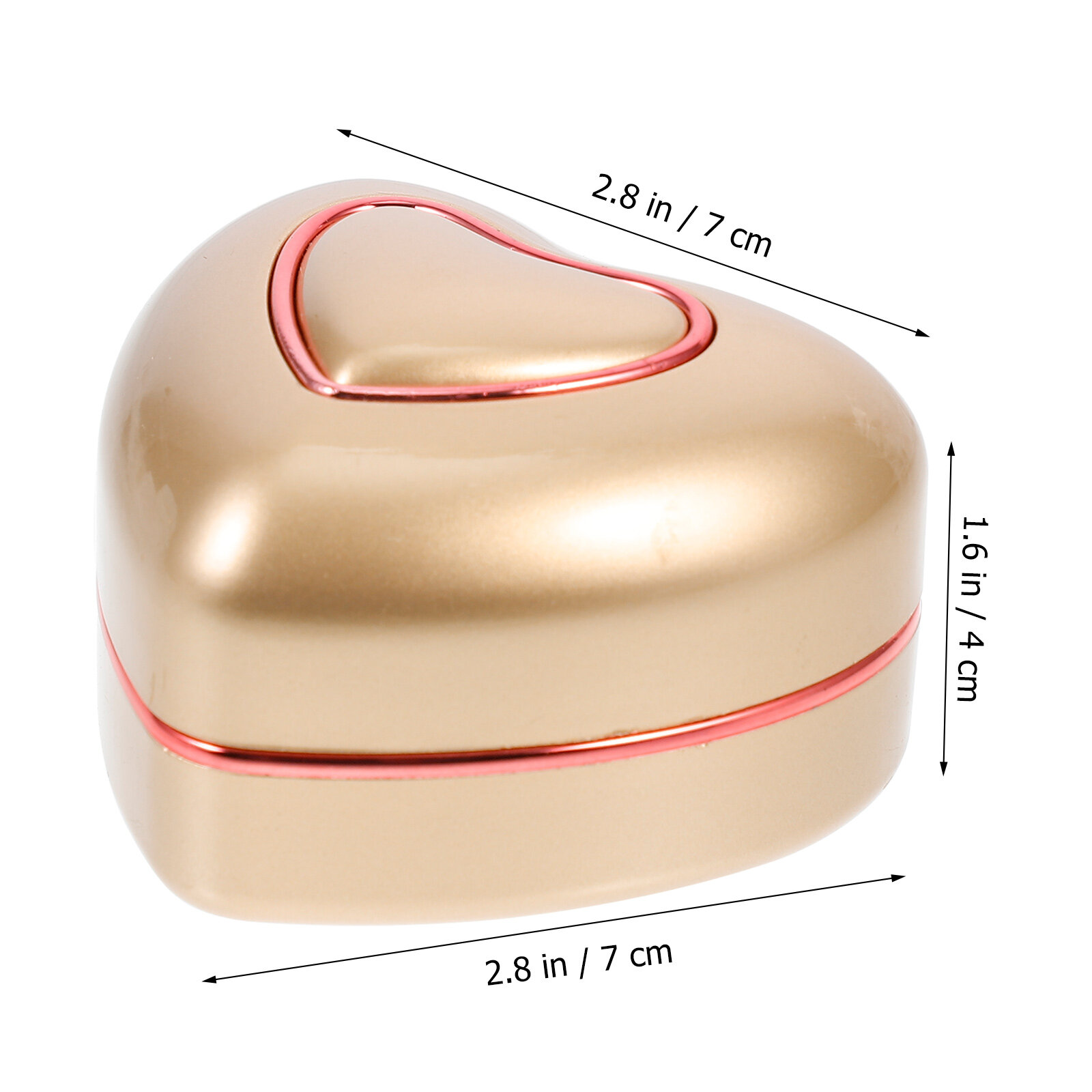Heart Shape LED Light Ring Holder Box Proposal Wedding Ring Display