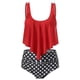 thumbnail image 1 of Soidarity Traje de baño de mujer acolchado Falbala ropa de playa traje de baño portátil de cintura alta para el verano Traje de baño No.9 L, 1 of 4