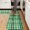 Green and Black Checkered Pattern-1, variant on Green and Black Checkered Pattern 2 Piece Flannel Kitchen Floor Mat Set, Bathroom Floor Mats Soft Cushioned Gift Ideas for Kitchen Entryway Bathroom