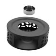 thumbnail image 3 of Base calefactora para café y té, elegante, para calentar ollas, ideal como regalo de cumpleaños, portátil. Múltiples agujeros, 3 of 9