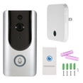 thumbnail image 1 of HD 720P WiFi Timbre de seguridad inalámbrico inteligente con 2 piezas 18650 Baterías Inter Carevas Video puerta teléfono, 1 of 7