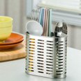 thumbnail image 4 of Kitchen Countertop Organizer, Stainless Steel Utensil Holder with Bottom Mesh Design for Drainage, 4 of 5