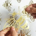 thumbnail image 5 of 12PCS Hollow Bee Wall Stickers - Foldable Cardboard Decor, Strong Stickiness, For Party/Nursery/Home, 5 of 6