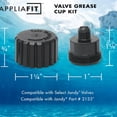 thumbnail image 5 of 3Set Plastic Grease Cup Replacement Oil Cup Set for 2133 Valves Fat Cup, 5 of 9