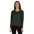 thumbnail image 1 of Inkmeso T-shirt Manches Longues à Manches Longues pour Femme Solid Button Henley T-shirts, 1 of 7