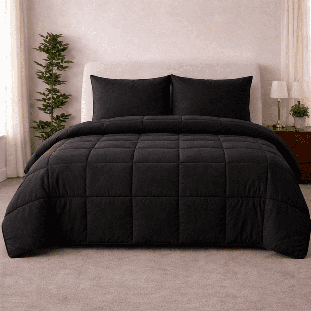 ALVANA Set de Edredón 3 Piezas Acolchado Extra Grande Hipoalergénico Relleno Suave de Microfibra Down Alternative Ideal para Todo el Año Uso como Edredón o para Funda Duvet
