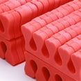 thumbnail image 4 of 100 separadores de dedos de esponja suaves para manicura y pedicura, color rojo, 4 of 5