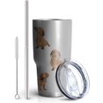 thumbnail image 2 of Funny Dachshund Dog Tumbler Gift for Women/Men,Double Wall Stainless Steel Vacuum Insulated Pet Water Botter Cups with Lid and Straw,30oz, 2 of 6
