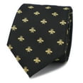 thumbnail image 1 of MENDEPOT Bee Necktie With Box Microfiber Jacquard Gold Bee Pattern tie, 1 of 10