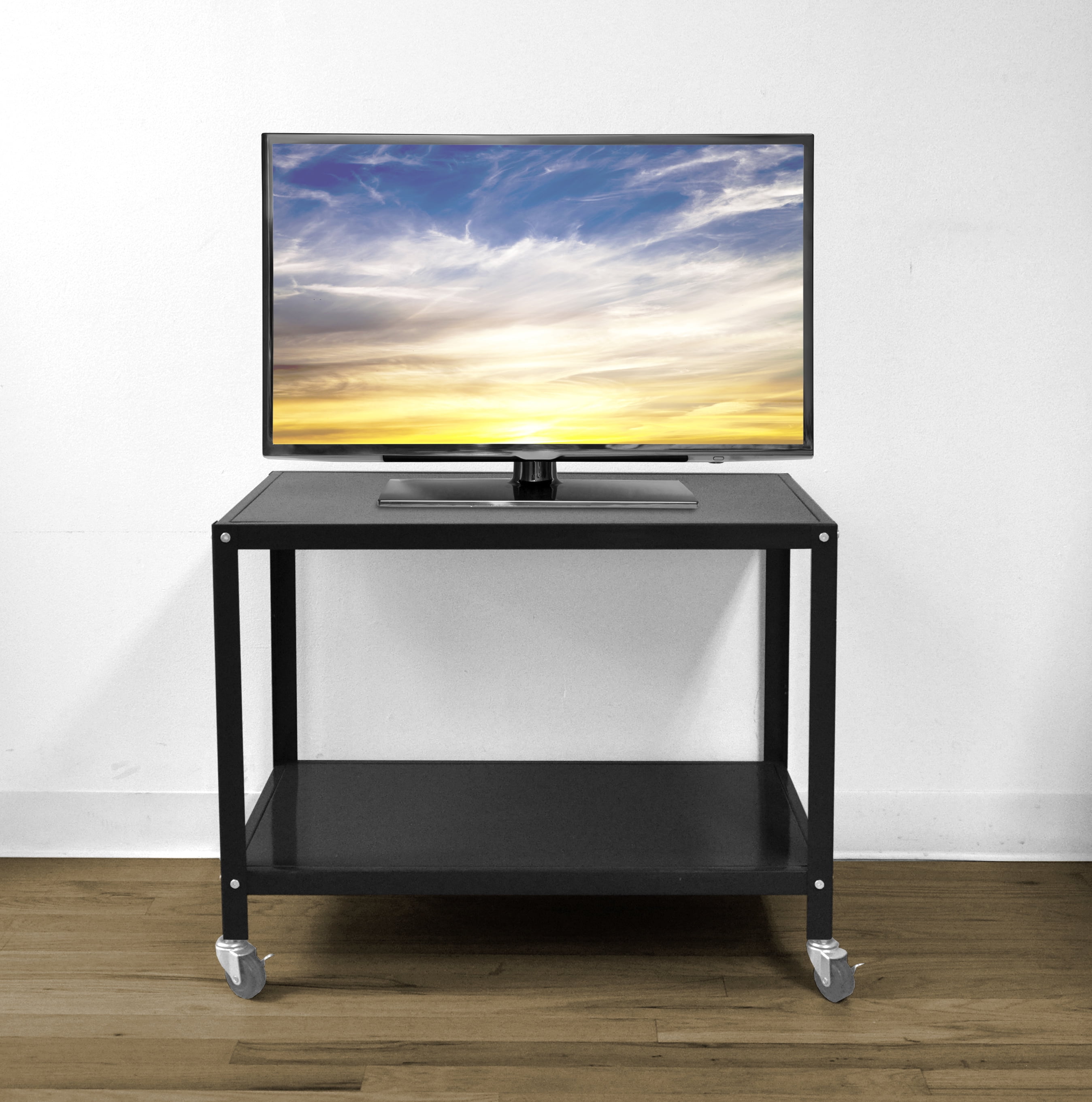 Urban Shop Metallic Rolling TV Cart, Multiple Colors