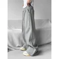 thumbnail image 5 of Y2k Vintage Wide leg Casual Pants Men Sport Sweatpants Straight Long Trousers Loose Oversize Korean Fashion Clothes 2024 New (black,S), 5 of 7