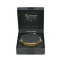 thumbnail image 4 of American Exchange Men's 1/10 Ct Diamond Stainless Steel Gold Chain Bracelet, 4 of 4