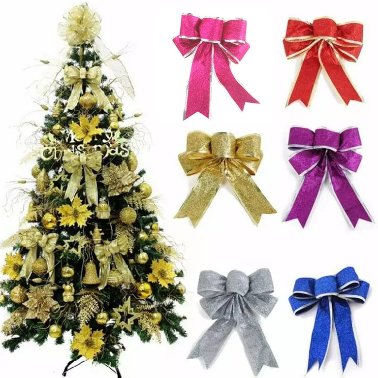 Buy Discontinued-Gold Glitter Christmas Ribbons for Crafts - HipGirl  Glitter Christmas Tree Ribbon for Wreaths,Christmas Ribbon for Gift  Wrapping,Cheer Bows,Dance,Floral Decor(3 x 10yd, Gold) Online at  desertcartGuam