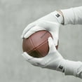 thumbnail image 5 of EliteTek RG-14 Football Gloves (White/Silver, Adult Small), 5 of 5
