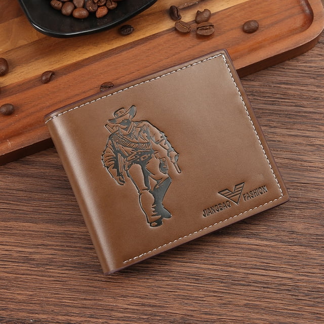 Tonnylam Cartera de cuero suave de PU para hombre con ranuras para múltiples tarjetas Cartera cruzada de negocios de moda