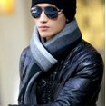 thumbnail image 3 of Autumn/Winter Men's Scarf Warm Fashion Striped Scarf, 3 of 3