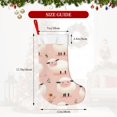 thumbnail image 2 of Flannel Christmas Stocking 17.7×11×7in Soft And Light Touch Good Socks Splicing Design Can Be Used For Hanging Cartoon Sheep, 2 of 8
