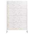 thumbnail image 1 of Yiwa Metal Privacy Screen Fence, Freestanding Rustproof Panel with Modern Leaves Design, Weather-Resistant and Easy Install Decorative Divider for Garden, Patio, Deck, Balcony or Indoors, 1 of 8